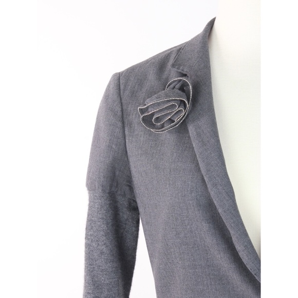 Brunello Cucinelli Wool Knit Embellished Jacket - Picture 6 of 8